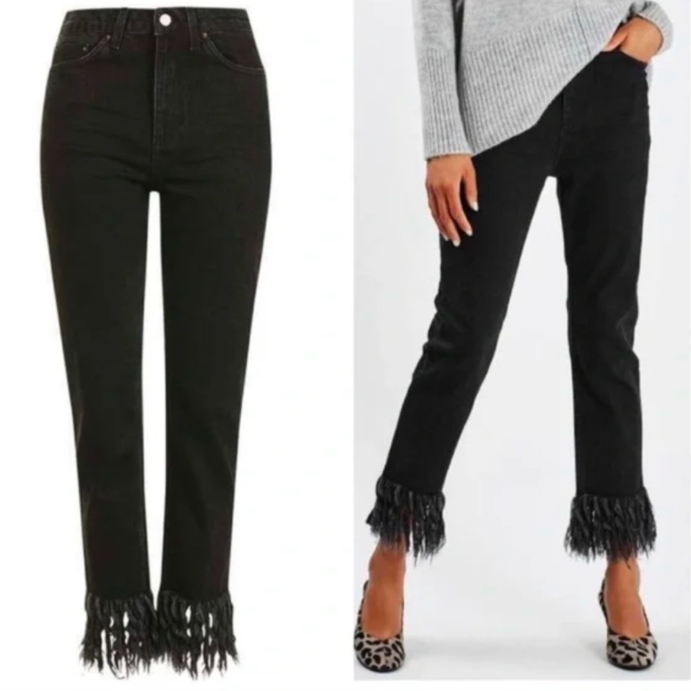Topshop fringe Denim